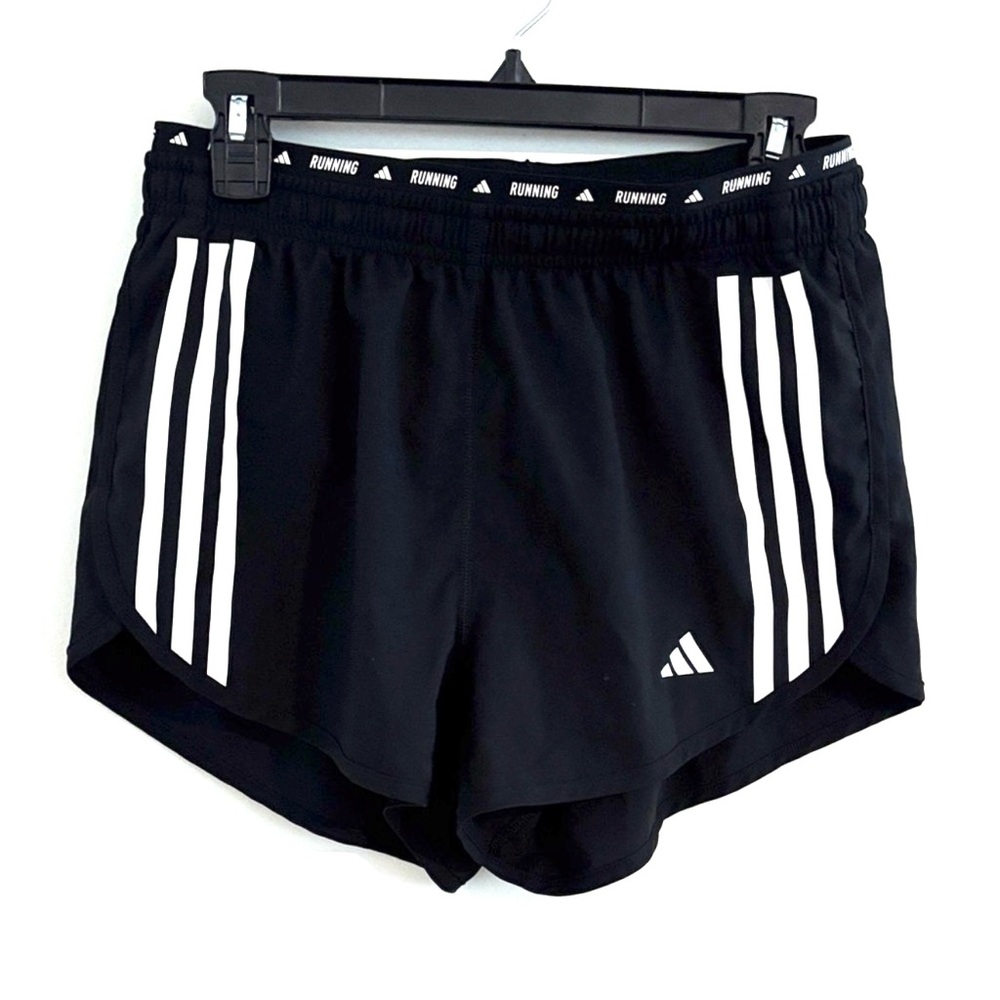 Adidas Size S3” Women's Black and White Athletic Running Shorts